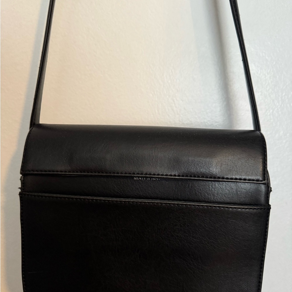 Matt & Nat Black Leather Crossbody Bag